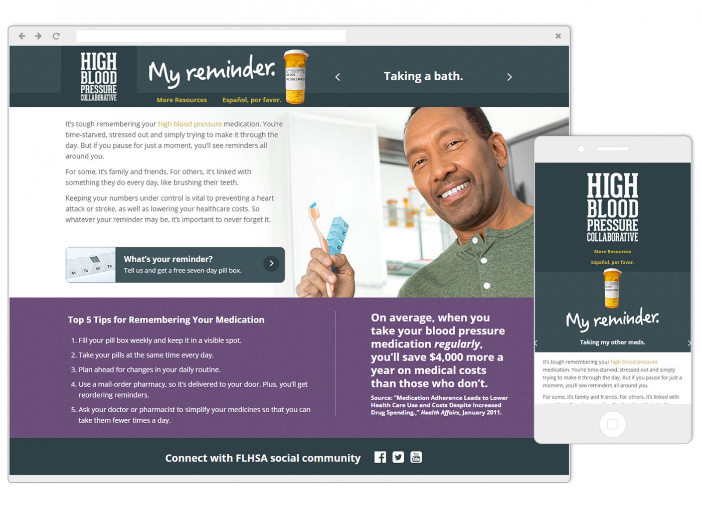 iHeart EatWell LiveWell High Blood Pressure Reminder