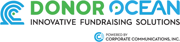 Donor Ocean logo with supporting Corporate Communications, Inc. Logo