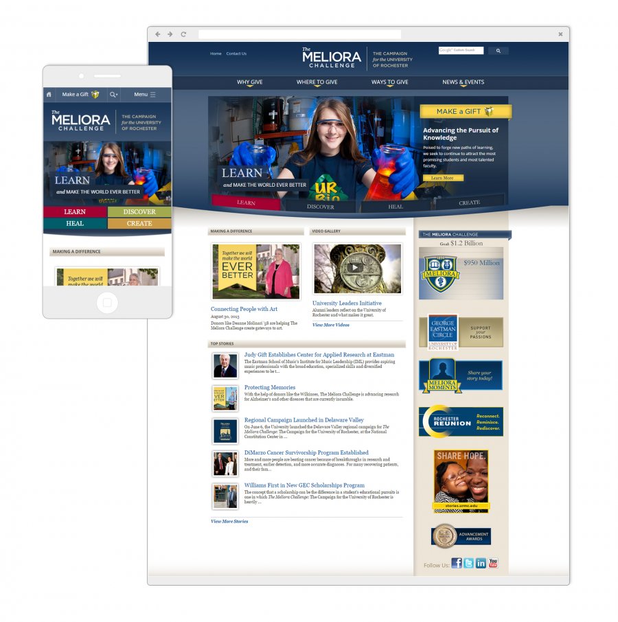 University of Rochester Meliora Website