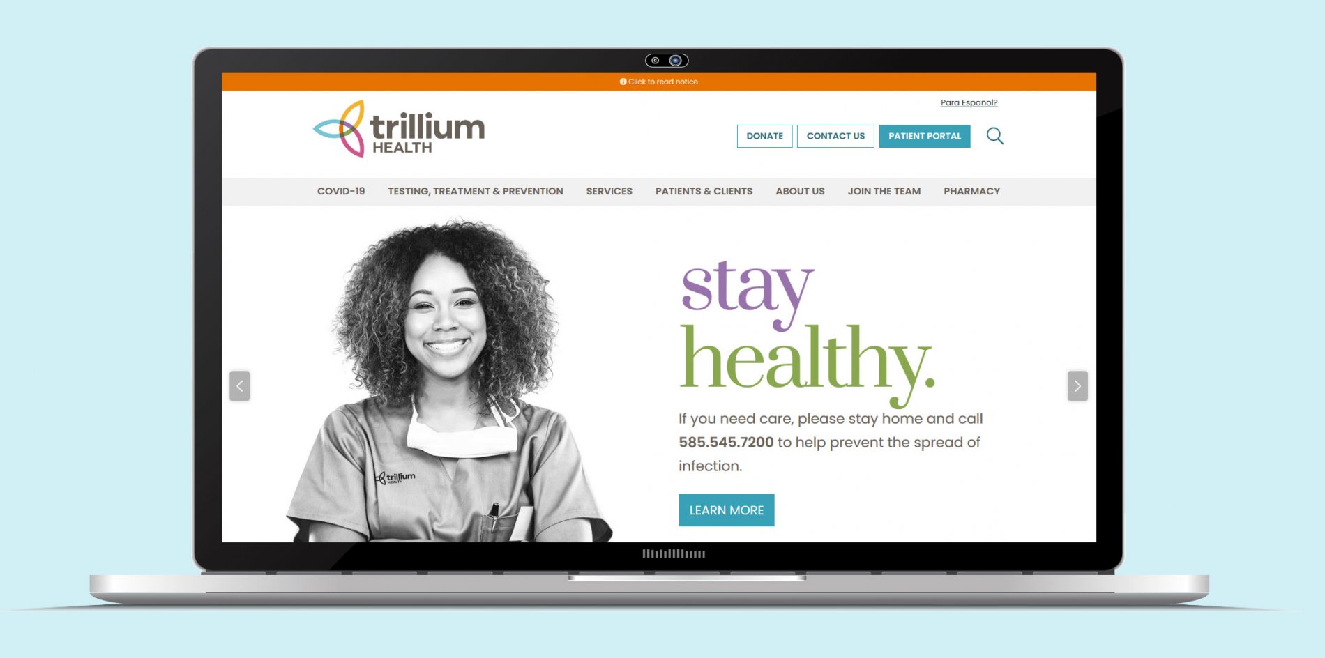 Trillium Health Website Sub Page