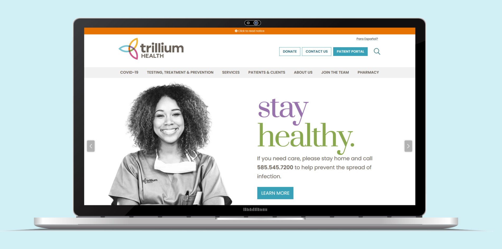 Trillium Health Website Sub Page