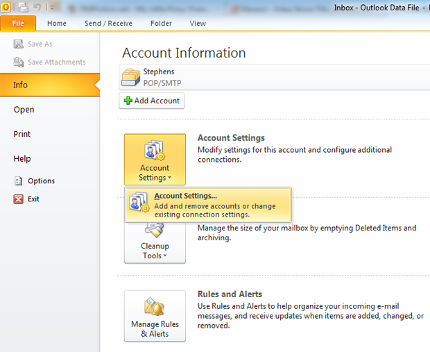 Email, Setup email