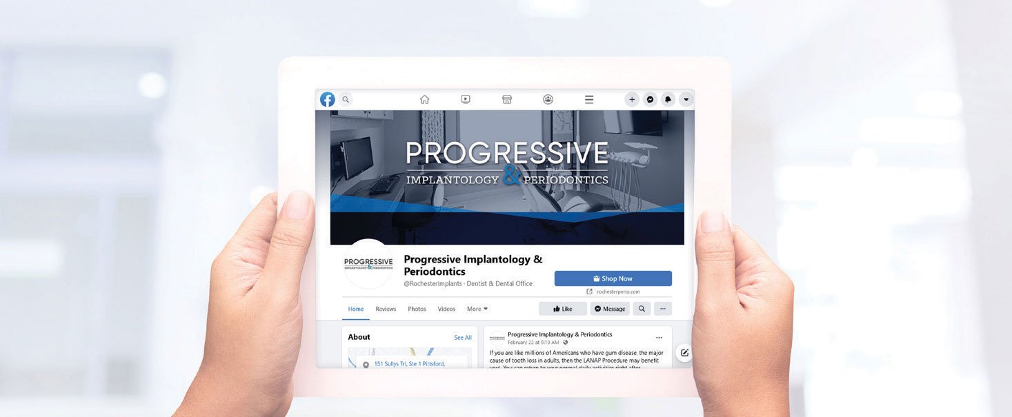 Social Media Management for Progressive Implantology & Periodontics