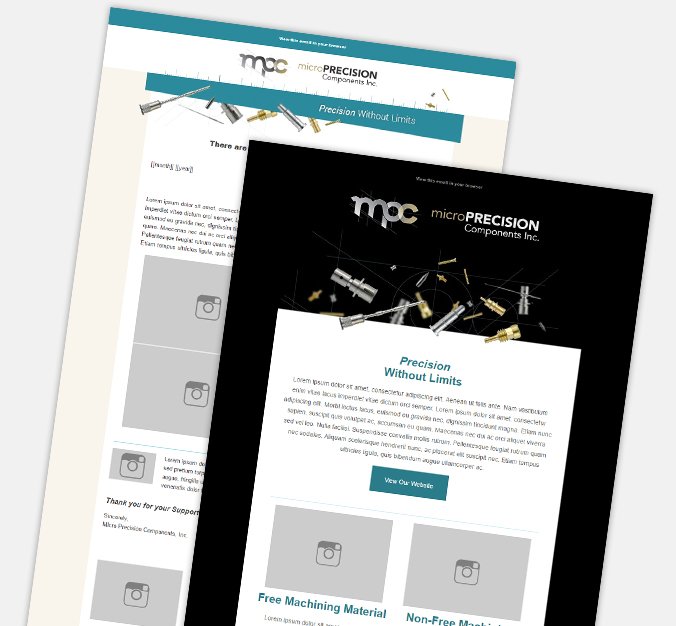 Microprecision email marketing design