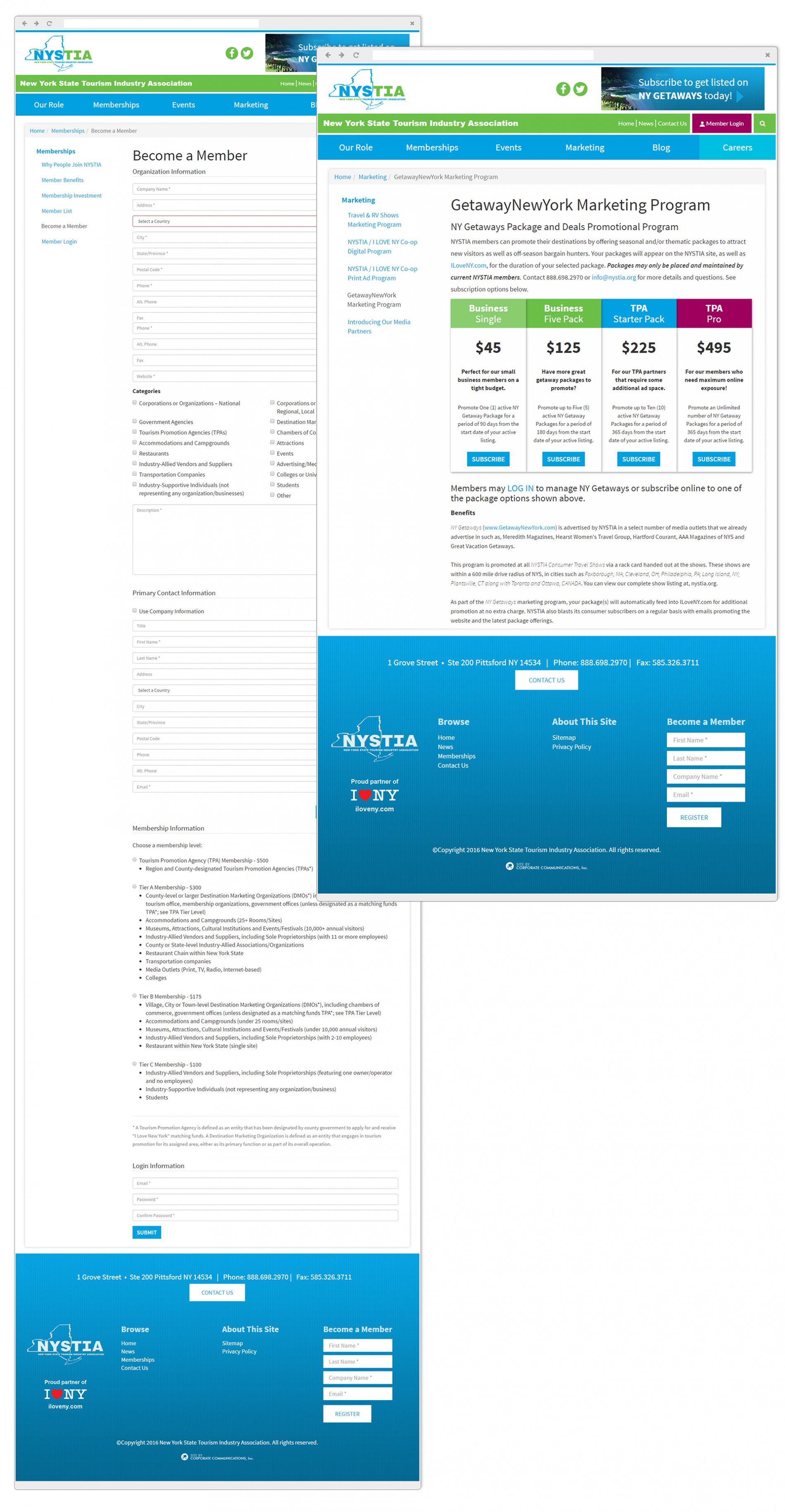 NYS Travel and Vacation Association Getaway Program & Event Registration and Payment