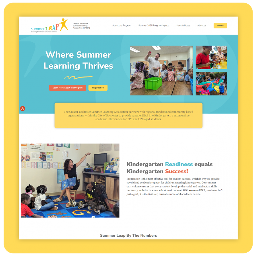 home page layout