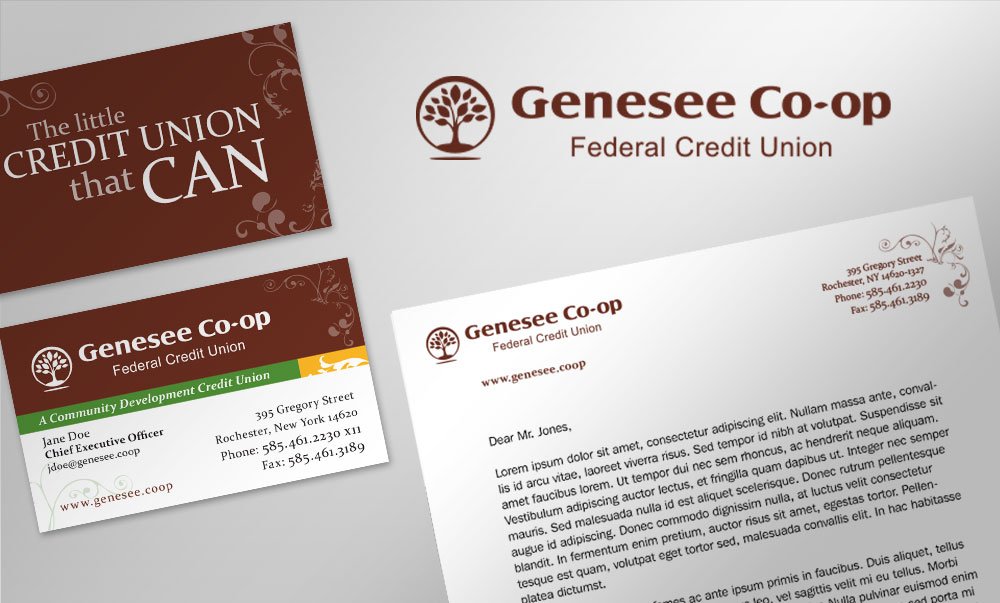 Genesee Co-Op Federal Credit Union Brand Identity