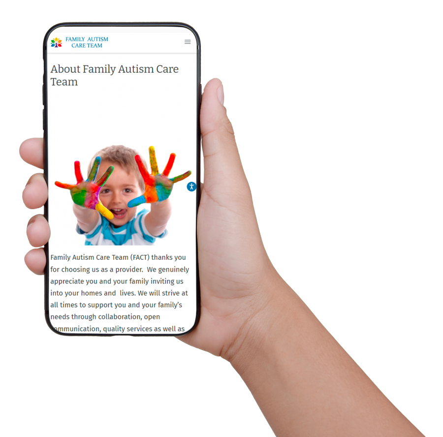 web accessibility for Family Autism Care Team