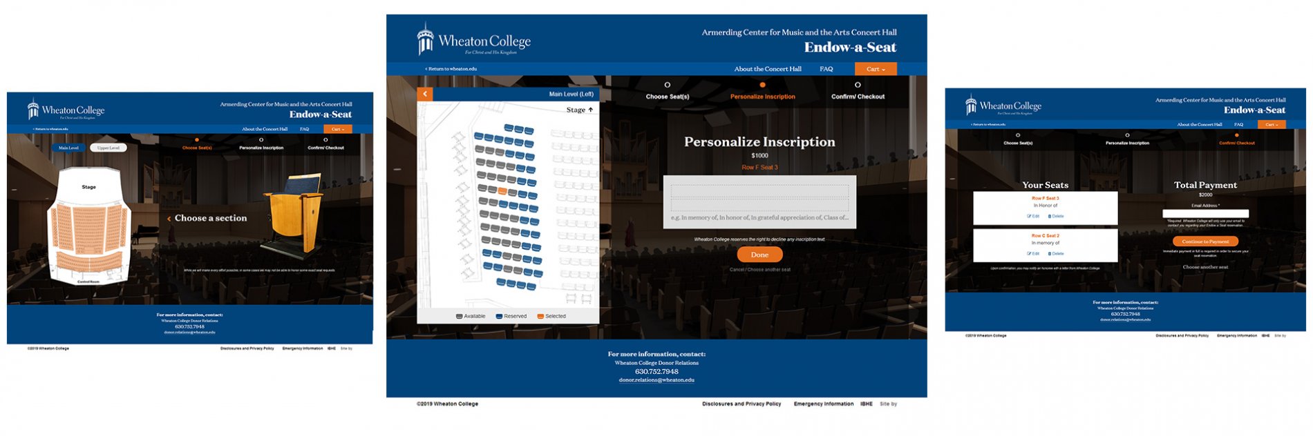 Wheaton College Three Step Process