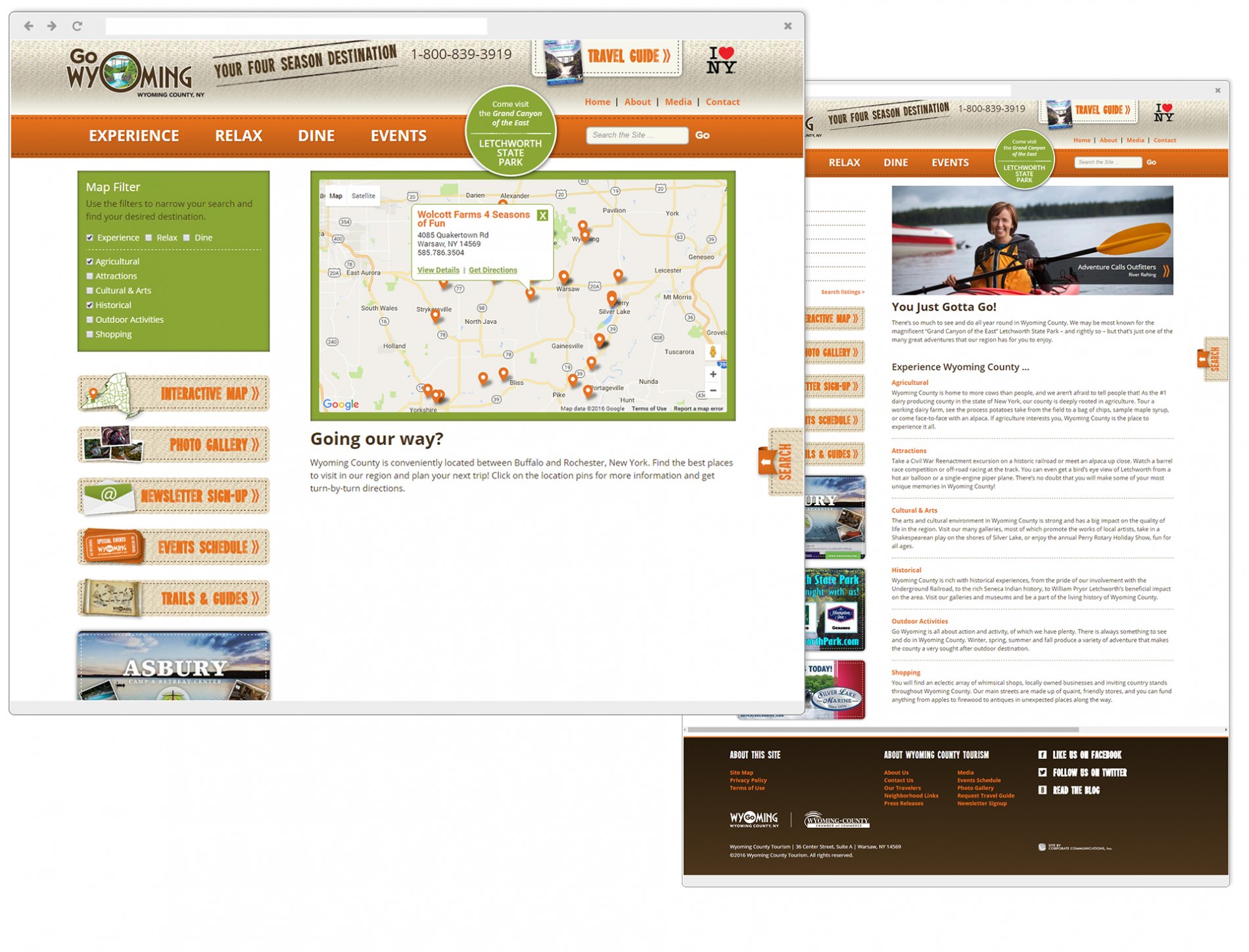 Wyoming County Tourism Interactive Map